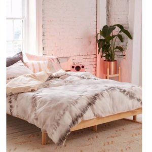 NWT Neutral Tie-Dye Reversible Duvet Cover &  Reversible Pillowcase set - King